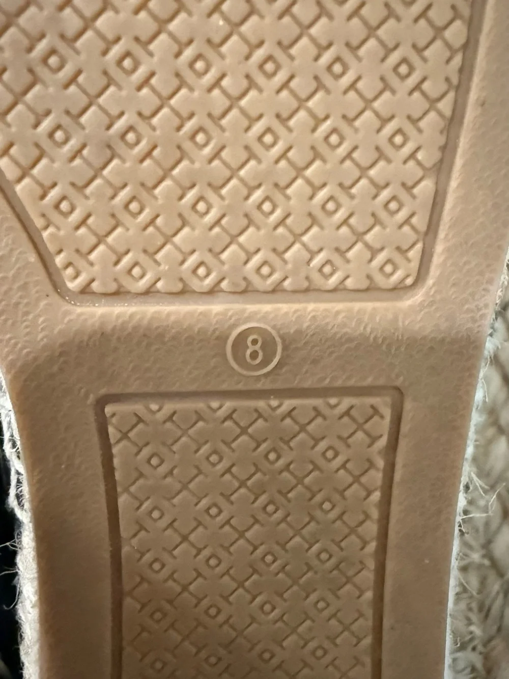 Tory Burch Black Leather Espadrille Flats with Patent Logo Cap